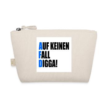 auf keinen fall digga - fuck afd - Bio-Täschchen - Natur - Vorne