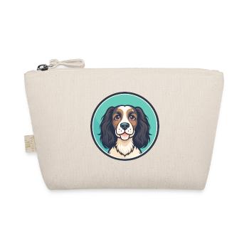 Norfolk Spaniel Dog Breed Cartoon Kawaii Clipart - Organic Pouch - nature - Front