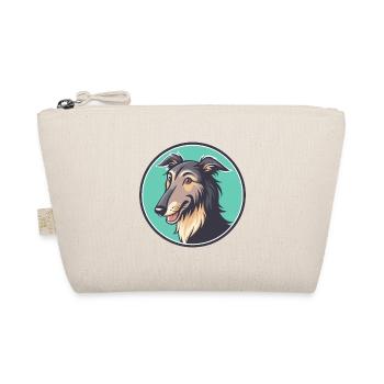 Pampas Deerhound Dog Breed Cartoon Kawaii Clipart - Organic Pouch - nature - Front