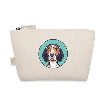 Polish Hunting Hound Dog Breed Cartoon Kawaii Pet - Organic Pouch - nature - Front