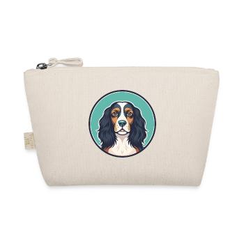Picardy Spaniel Dog Breed Cartoon Kawaii Clipart - Organic Pouch - nature - Front