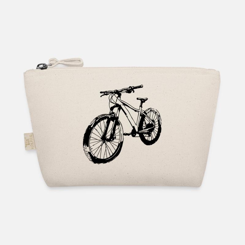 Radfahrer Zeichnung Bio-Täschchen