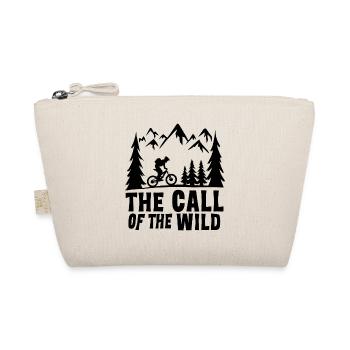 Mountain Bikers Mountain Biking Mountains Nature Outdoor - Organic Pouch - nature - Front