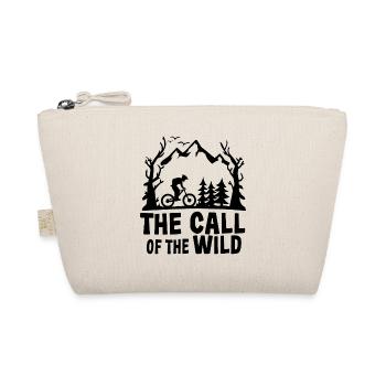 Mountain Bikers Mountain Biking Mountains Nature Outdoor - Organic Pouch - nature - Front