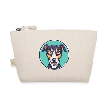 Rajapalayam Dog Breed Funny Cartoon Kawaii Clipart - Organic Pouch - nature - Front