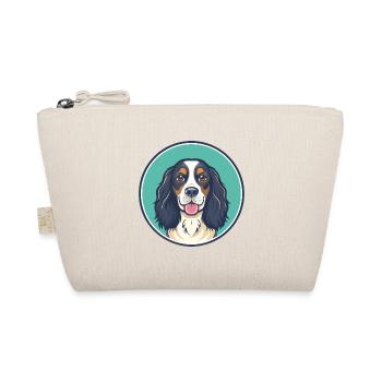 Russian Spaniel Dog Breed Cartoon Kawaii Clipart - Organic Pouch - nature - Front