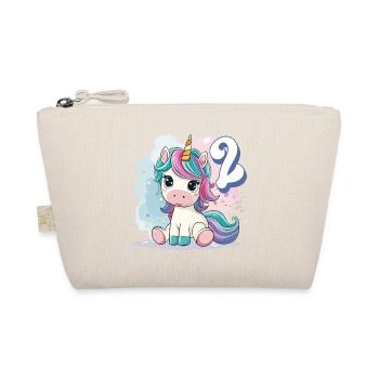 2ème anniversaire Licorne Arc-en-ciel Mignon Mignon - Trousse biologique - nature - Devant