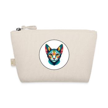 German Rex Cat Breed Cartoon Kawaii Animal Pet - Organic Pouch - nature - Front