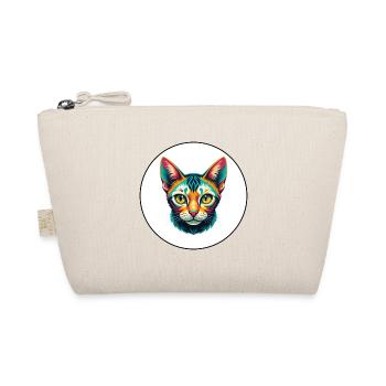 Egyptian Mau Cat Breed Cartoon Kawaii Animal Pet - Organic Pouch - nature - Front