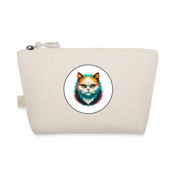 Blanc à poil long chat persan race dessin animé Kawaii - Trousse biologique - nature - Devant