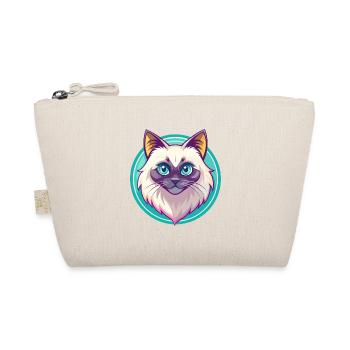 Birma Katze Rasse Karikatur Kawaii Tier Haustier - Bio-Täschchen - Natur - Vorne