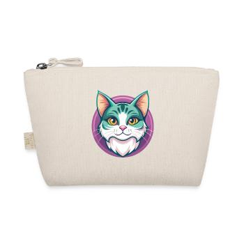American Wirehair Cat Breed Cartoon Kawaii Animal - Organic Pouch - nature - Front