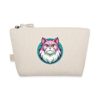 British Longhair Cat Breed Cartoon Kawaii Animal - Organic Pouch - nature - Front