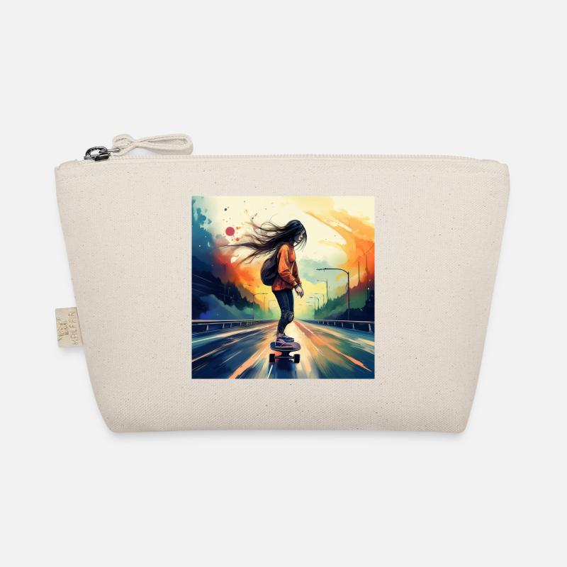 Skaters on the highway Organic Pouch