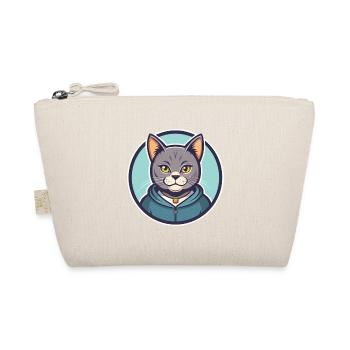 Chartreux Cat Breed Cartoon Kawaii Animal Pet - Organic Pouch - nature - Front