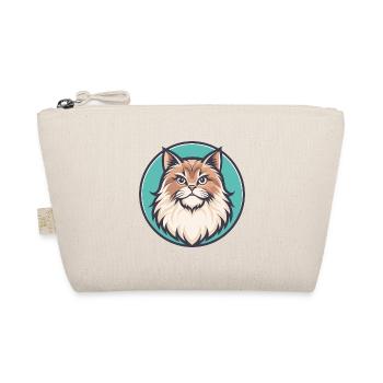 British Longhair Cat Breed Cartoon Kawaii Animal - Organic Pouch - nature - Front