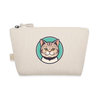 Britisch Kurzhaar Katze Rasse Karikatur Kawaii Tier - Bio-Täschchen - Natur - Vorne