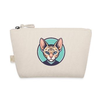 German Rex Cat Breed Cartoon Kawaii Animal Pet - Organic Pouch - nature - Front