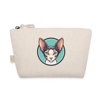 Cornish Rex Katzenrasse Karikatur Kawaii Tier Haustier - Bio-Täschchen - Natur - Vorne