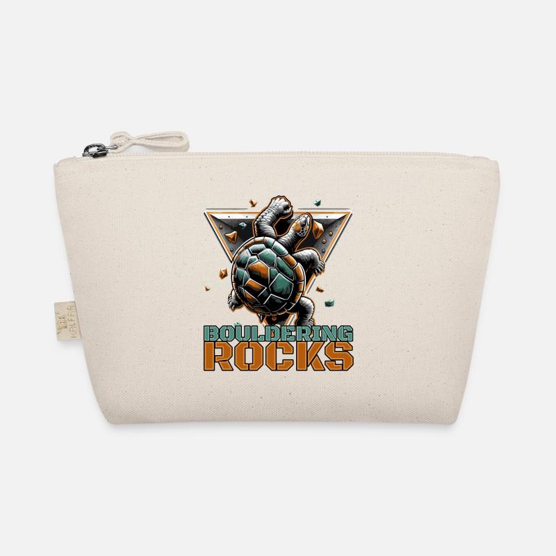 Bouldering Rocks Turtle Climbing Gift Organic Pouch