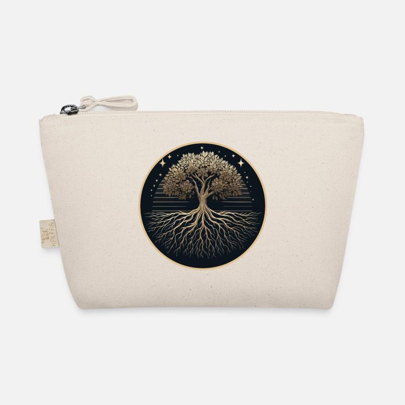 Tree Silhouette Roots Organic Pouch