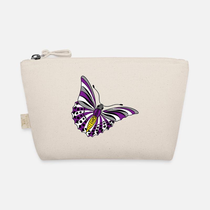 butterfly asexual non binary labrys lesbian Organic Pouch
