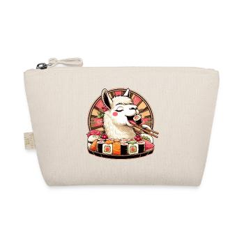 Sushi Lama Maki Geschenk - Bio-Täschchen - Natur - Vorne