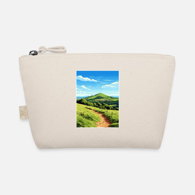 Malvern Hills Aonb Reise Poster Souvenir Farbe WP Bio-Täschchen