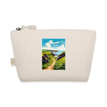 Hartland Quay Devon Vintage Travel Poster Souvenir - Organic Pouch - nature - Front