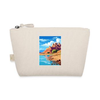 Aït Benhaddou Morocco Travel Poster Souvenir WPA - Organic Pouch - nature - Front