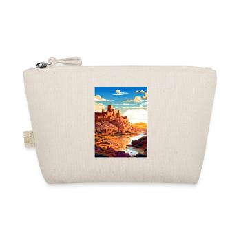 Aït Benhaddou Morocco Travel Poster Souvenir WPA - Organic Pouch - nature - Front