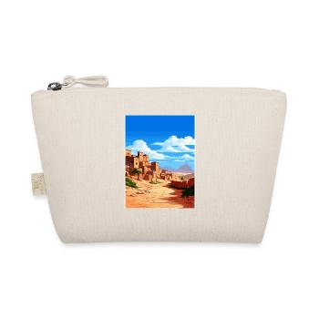 Aït Benhaddou Morocco Travel Poster Souvenir WPA - Organic Pouch - nature - Front