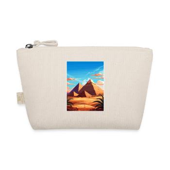 Le Caire, Égypte, Grandes Pyramides De Gizeh, Affiche De Voyage - Trousse biologique - nature - Devant