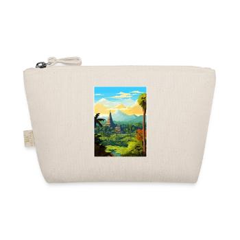 Indonesien Reise Poster Souvenir Postkarte Malerei - Bio-Täschchen - Natur - Vorne