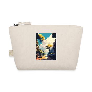 Hanoi Vietnam Travel Poster Souvenir Painting WPA - Organic Pouch - nature - Front