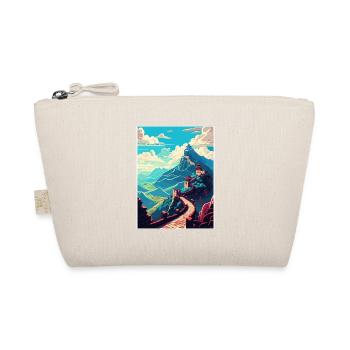 Great Wall Of China Travel Poster Souvenir Paint - Organic Pouch - nature - Front