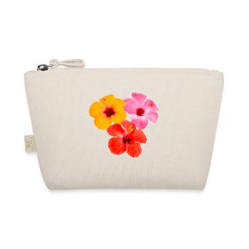 Hibiscus Trio - Tropical Flowers - Organic Pouch - nature - Front