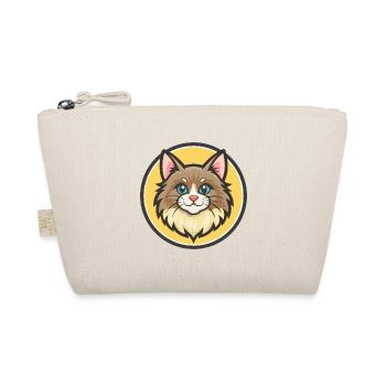 Norwegian Forest Cat Breed Cartoon Kawaii Animal - Organic Pouch - nature - Front