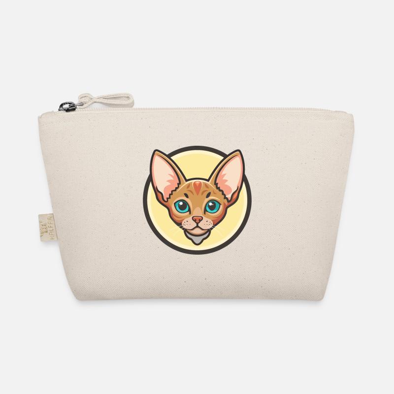 Red Devon Rex Cat Breed Cartoon Kawaii Animal Pet Organic Pouch