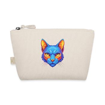 Russisch Blau Katze Rasse Cartoon Kawaii Tier Haustier - Bio-Täschchen - Natur - Vorne