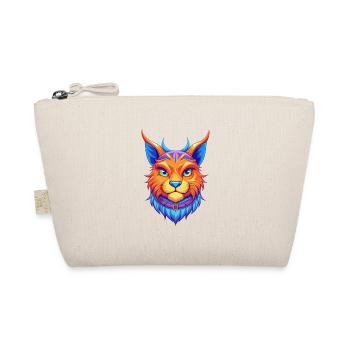 Highlander Katzenrasse Cartoon Kawaii Tier Haustier - Bio-Täschchen - Natur - Vorne