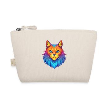 German Longhair Cat Breed Cartoon Kawaii Animal Pe - Organic Pouch - nature - Front
