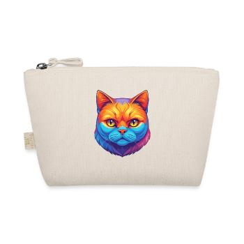 Britisch Kurzhaar Katze Rasse Karikatur Kawaii Tier - Bio-Täschchen - Natur - Vorne