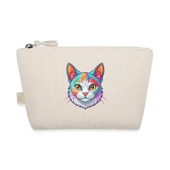 American Wirehair Cat Breed Cartoon Kawaii Animal - Organic Pouch - nature - Front