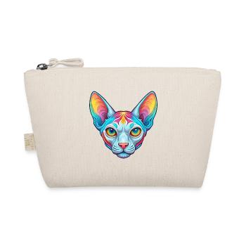 Sphynx Katzenrasse Cartoon Kawaii Tier Haustier - Bio-Täschchen - Natur - Vorne