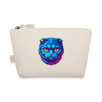 Scottish Fold Kurzhaarkatze Rasse Cartoon Kawaii A - Bio-Täschchen - Natur - Vorne