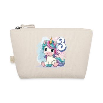 3ème anniversaire Licorne Arc-en-ciel Mignon Mignon - Trousse biologique - nature - Devant