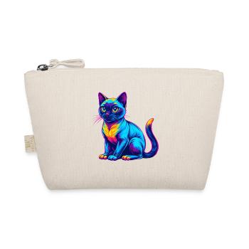 Siamesische Kurzhaarkatze Rasse Karikatur Kawaii Tier - Bio-Täschchen - Natur - Vorne