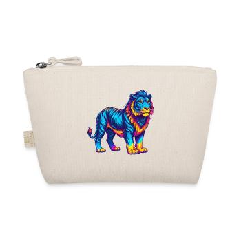 Liger Hybrid Lion Tiger Cat Breed Cartoon Kawaii A - Organic Pouch - nature - Front