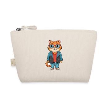 Scottish Fold Funny Cartoon Kawaii Veste Lunettes de soleil - Trousse biologique - nature - Devant
